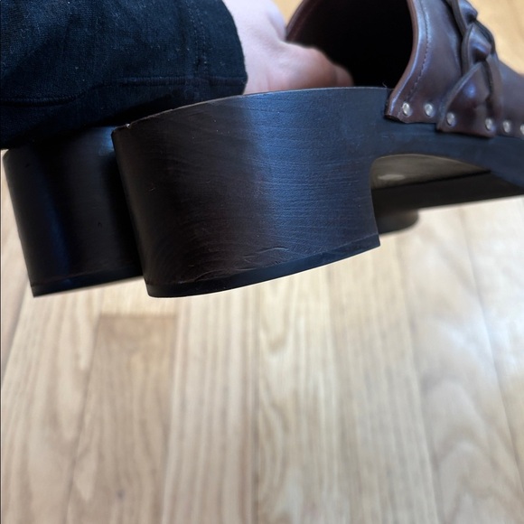 LOEFFLER RANDALL Polina brown Low Braided Clog Size 7.5 - Picture 7 of 7